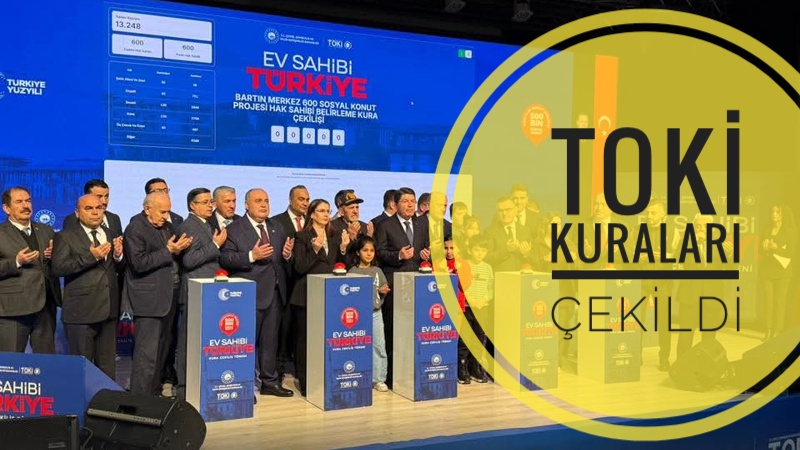 TOKİ konutları kura çekimi yapıldı